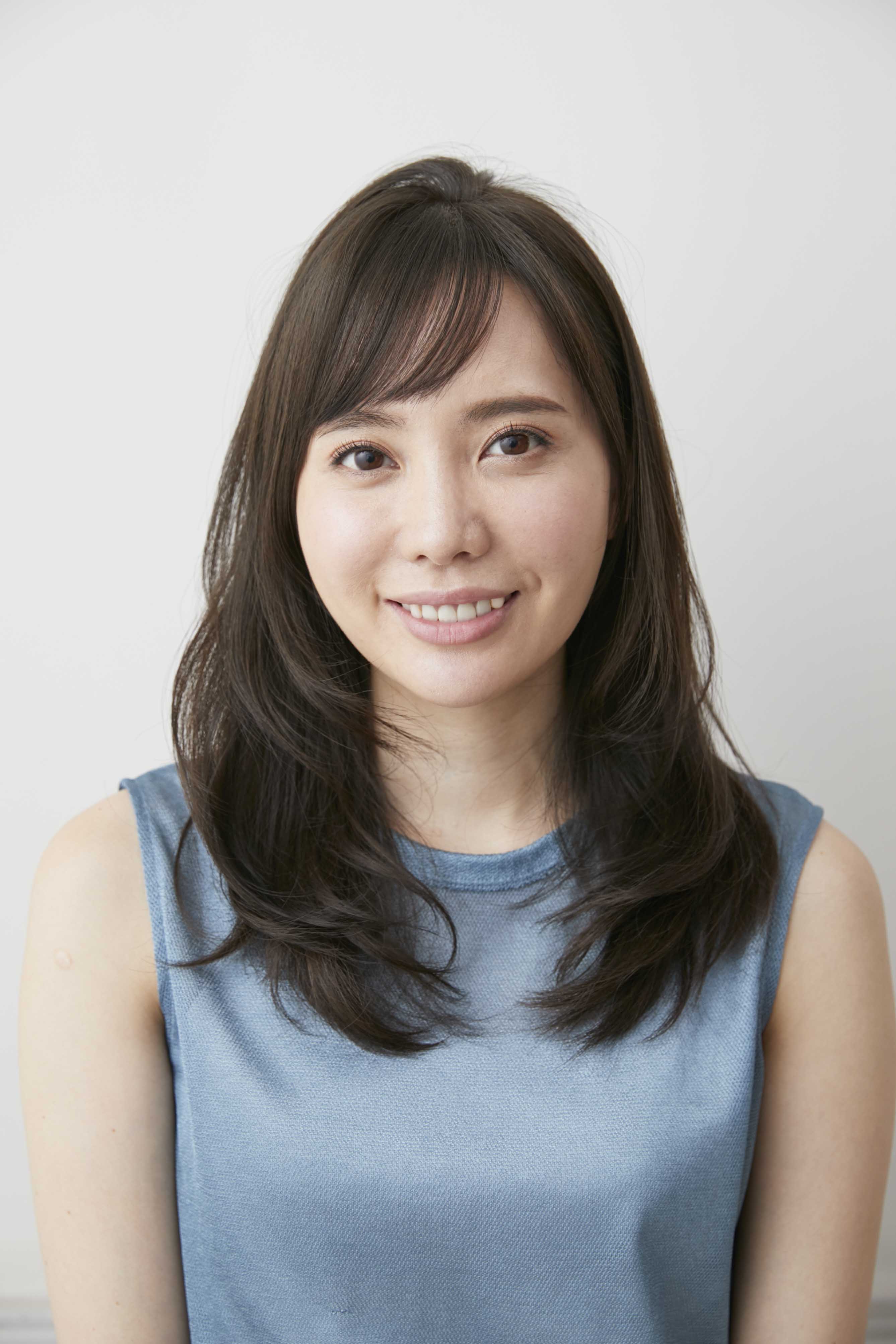 下ろし流し前髪の完成写真