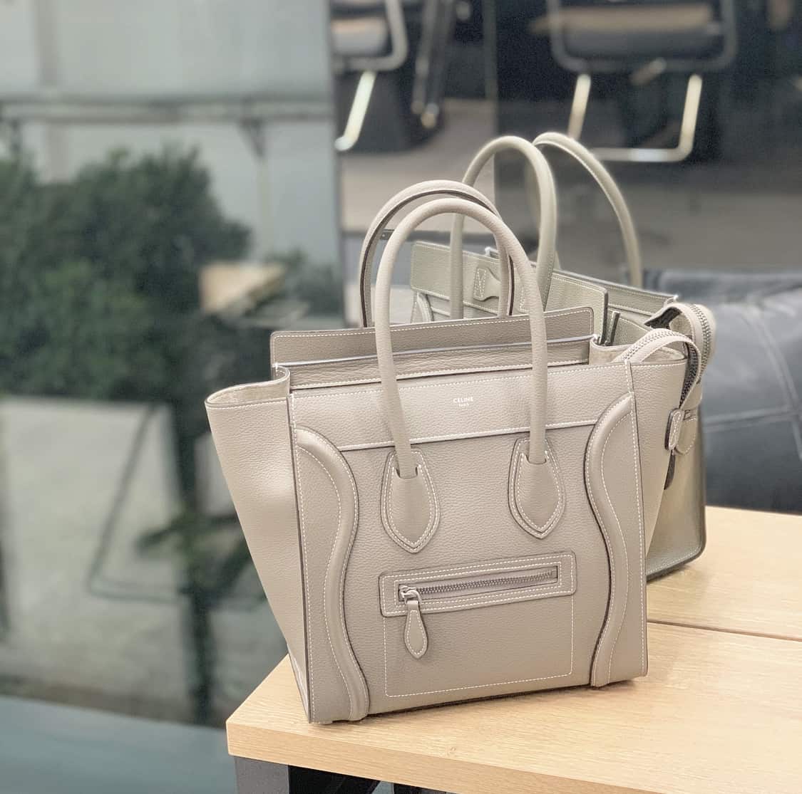 美品　Celine ラゲージ　マイクロ　スリ　バッグ 美品 セリーヌ ラゲージ マイクロ スリ ハンドバッグ レザー
