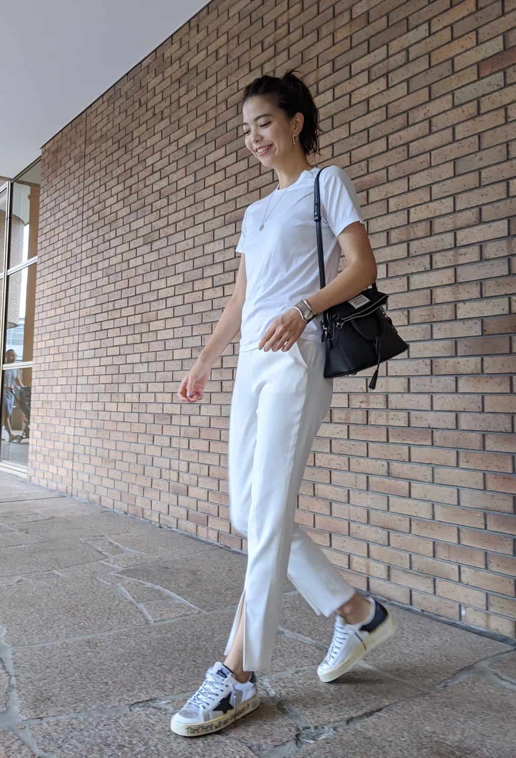 夏の定番！【白T・黒Tでワントーンコーデ】 | CLASSY.[クラッシィ]