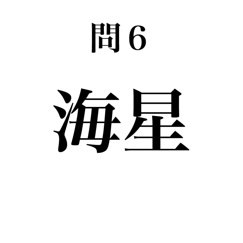 海星という漢字が書かれている