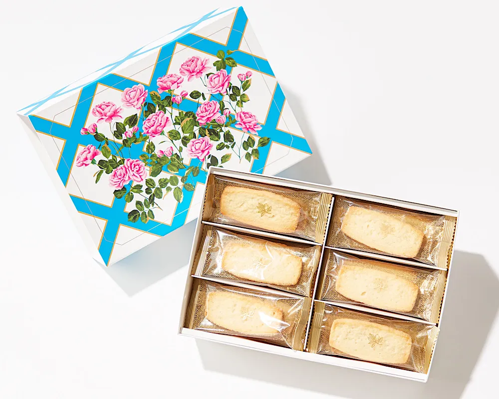 RURU MARY’Sの「レモンサブレ（30枚入）」のパッケージとその中身