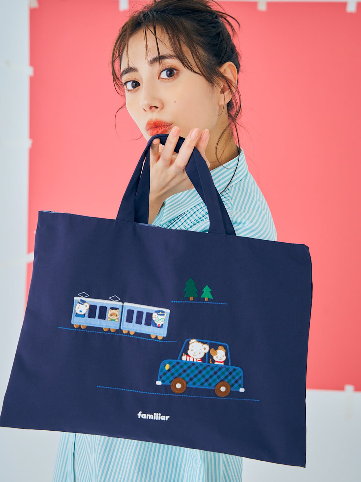 ファミリア水色お稽古バッグ familiar】お稽古バッグといえば…懐かしの「ファミリア」バッグ