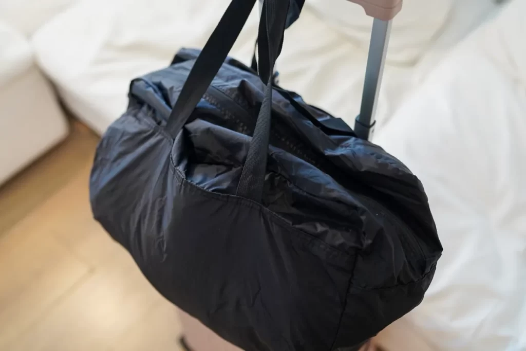 「たためる　撥水ボストンバッグ」の写真