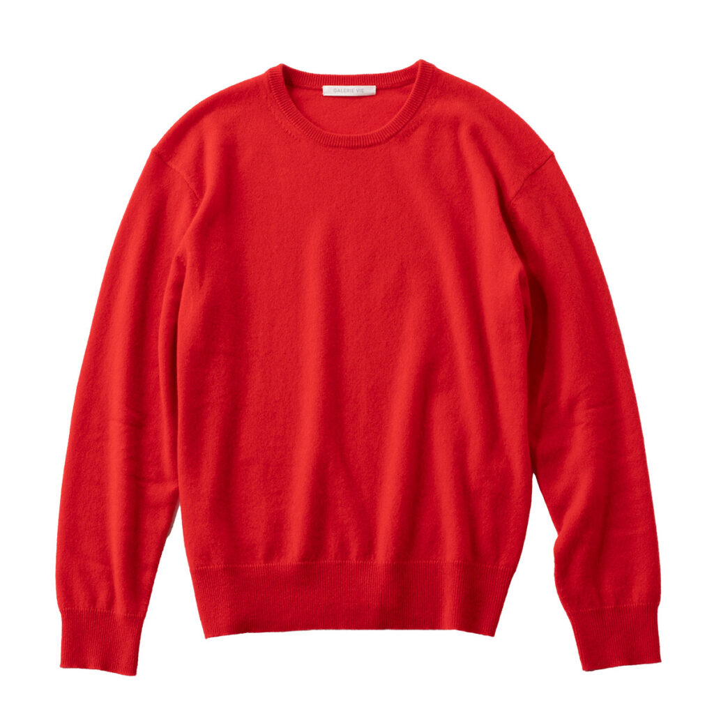 ニット 赤 fifth 赤 レッド 長袖 ニット セーター アクリル100