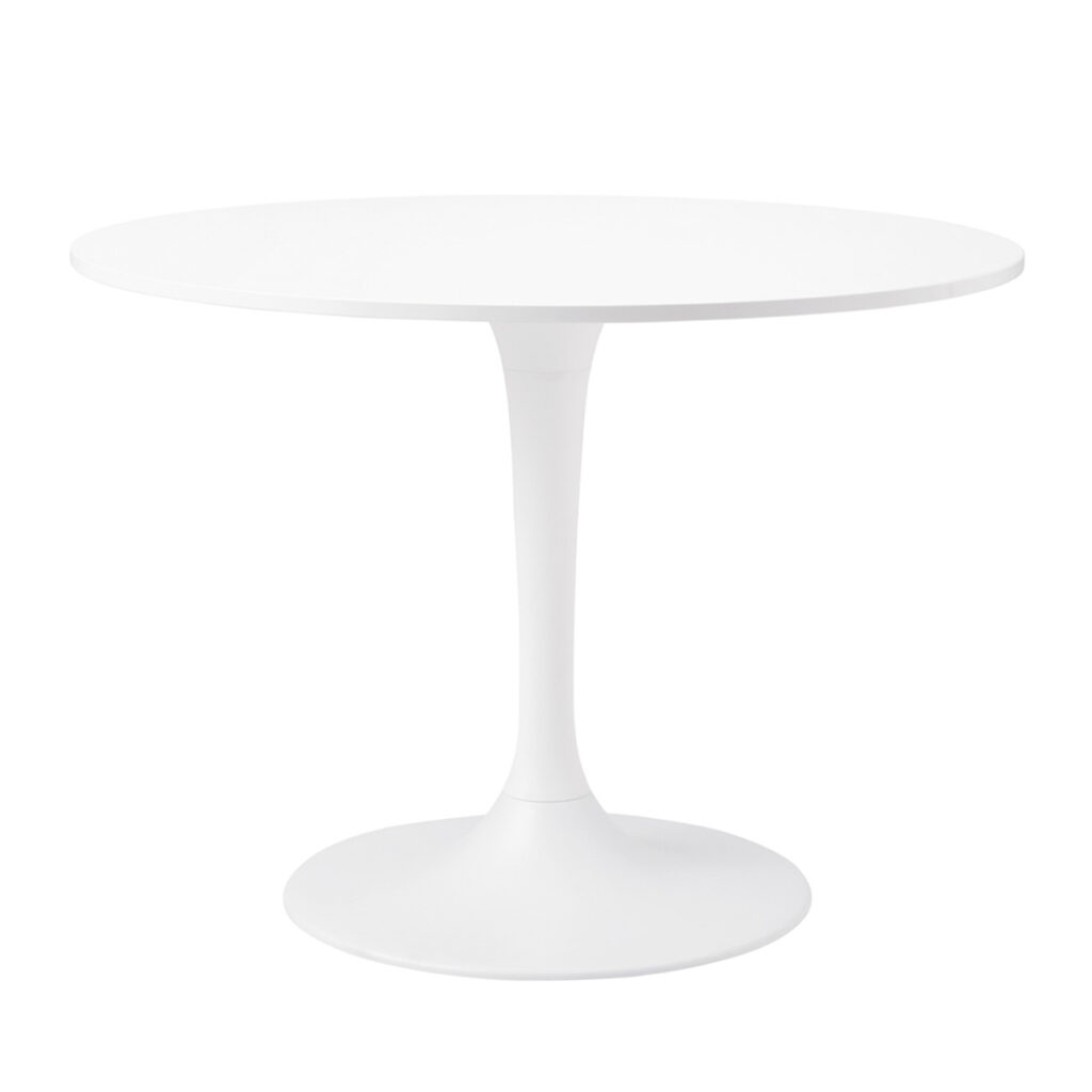 ホワイトのダイニングテーブル