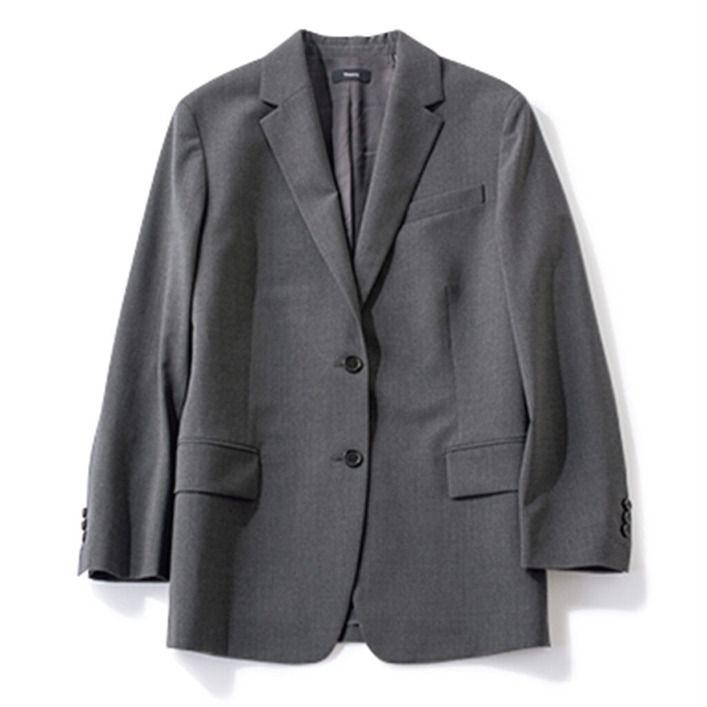 グレーのオーバーサイズジャケット