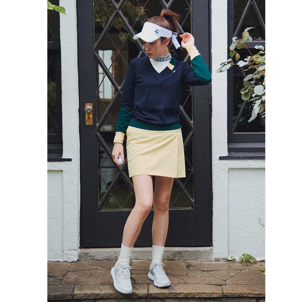 Malbon トップス＆スカート セットアップ 限定コーデ ⭐ ゴルフ女子必見 ゴルフ スポーツ Malbon トップス＆スカート セットアップ 限定
