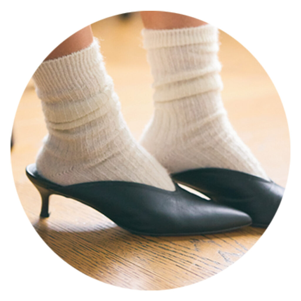 モヘアソックス