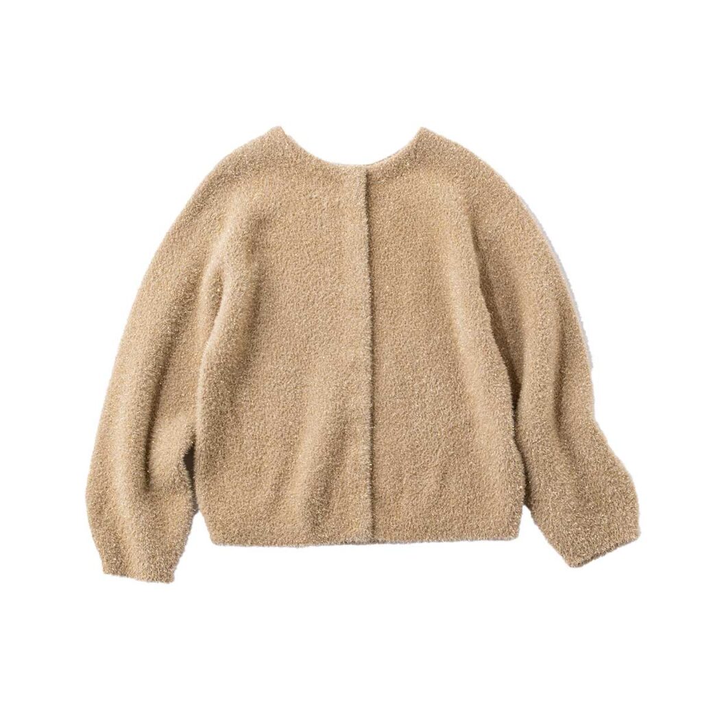 ラメニットカーディガン