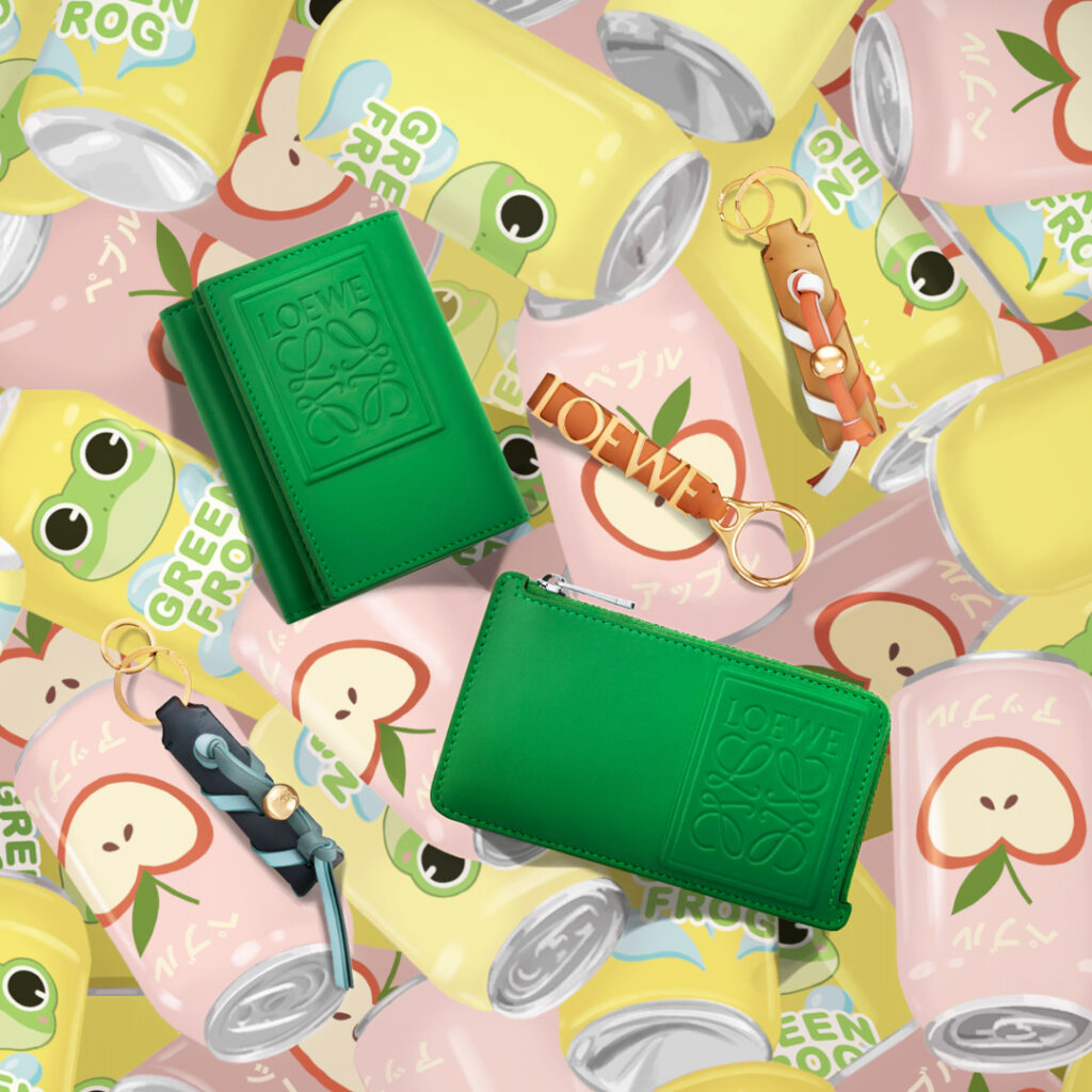 ロエベ】3月の開運日を祝う、緑＆デイジーモチーフ小物が可愛い
