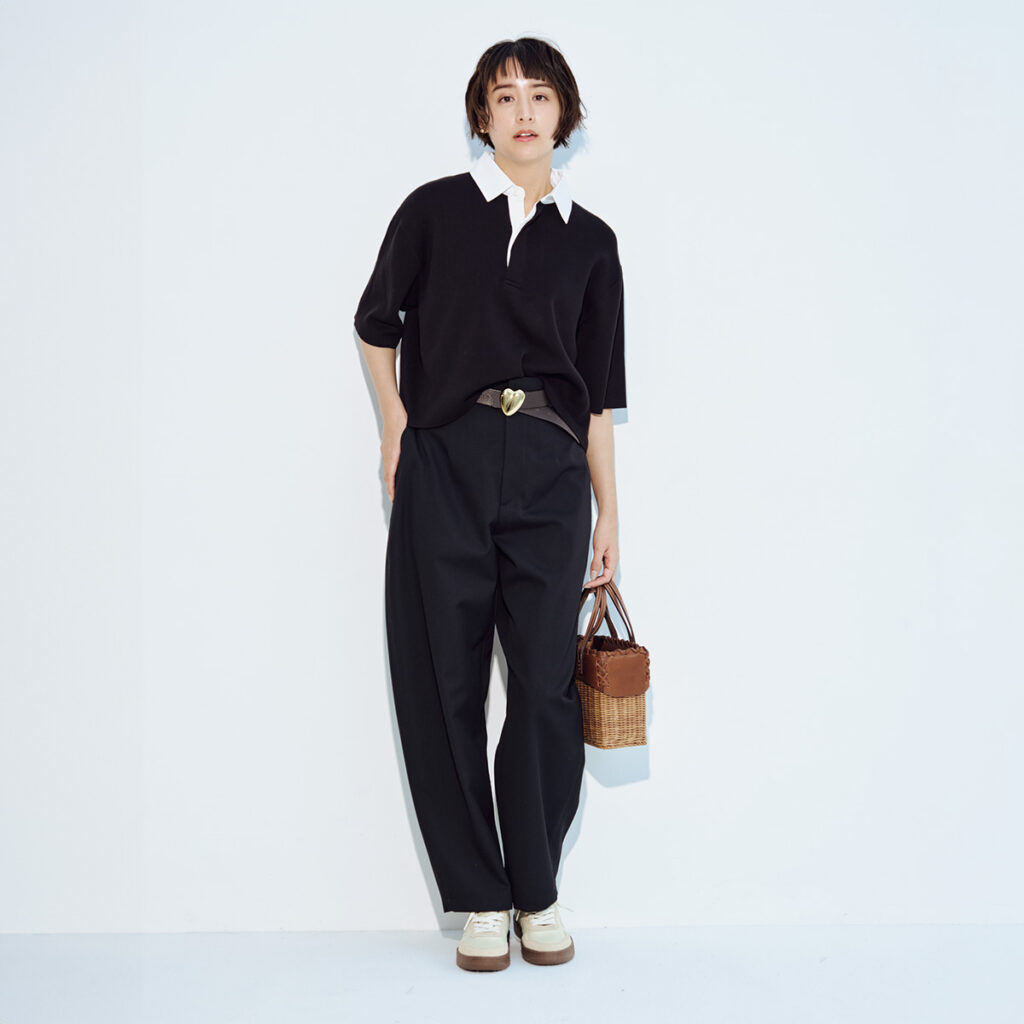 ボンタンパンツのカジュアルコーデ