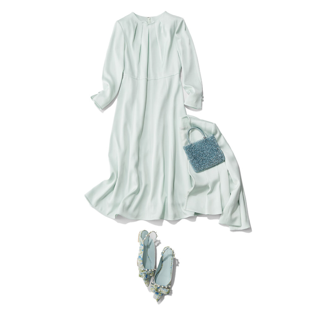 キレイ色ワンピース