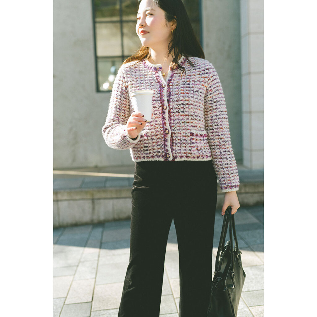 ba＆shの「ツイードカーデ」のコーデ