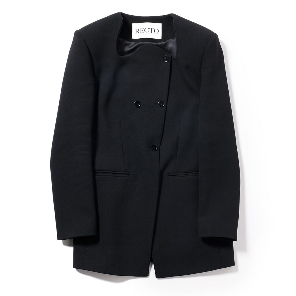 RECTOの「ノーカラージャケット」