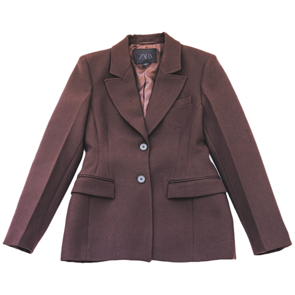 ZARAのブラウンジャケット