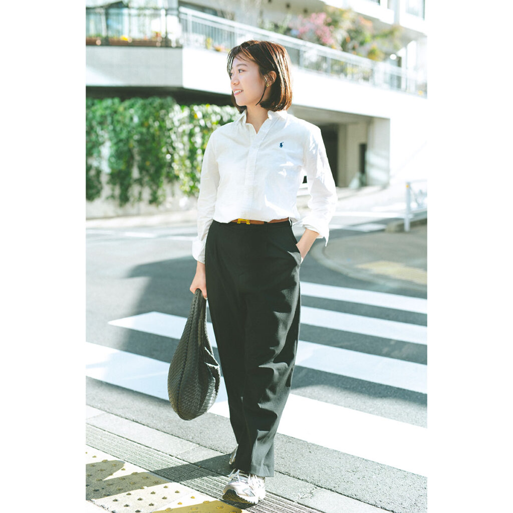 POLO Ralph Laurenの「白シャツ」コーデ