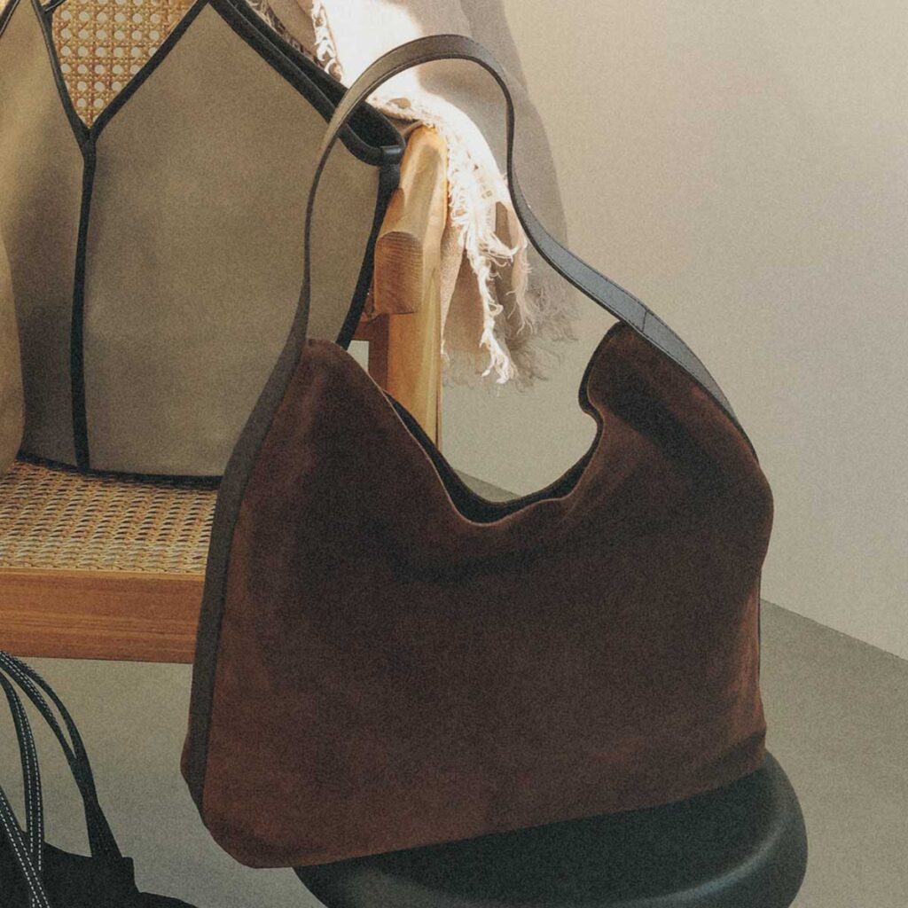 こっくりブラウンカラーバッグ