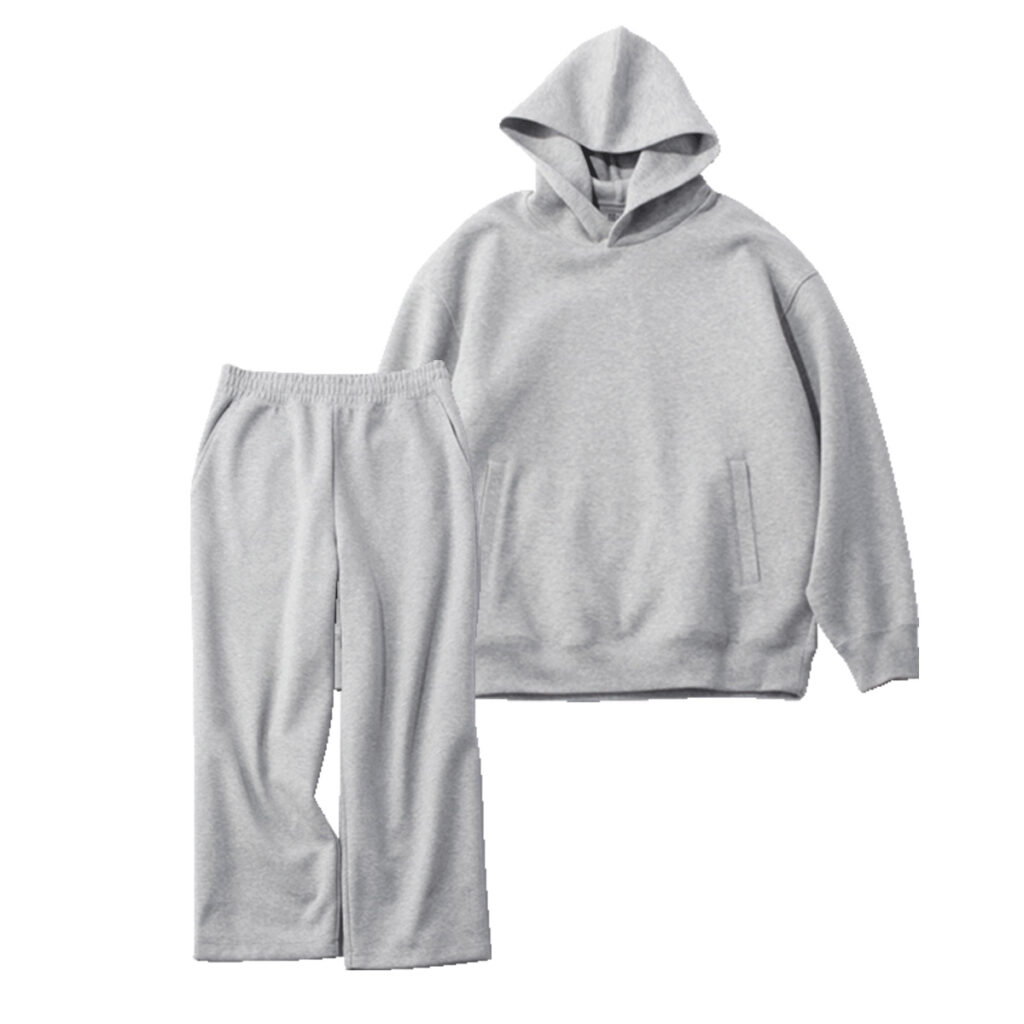 ユニクロのスウェットセットアップ