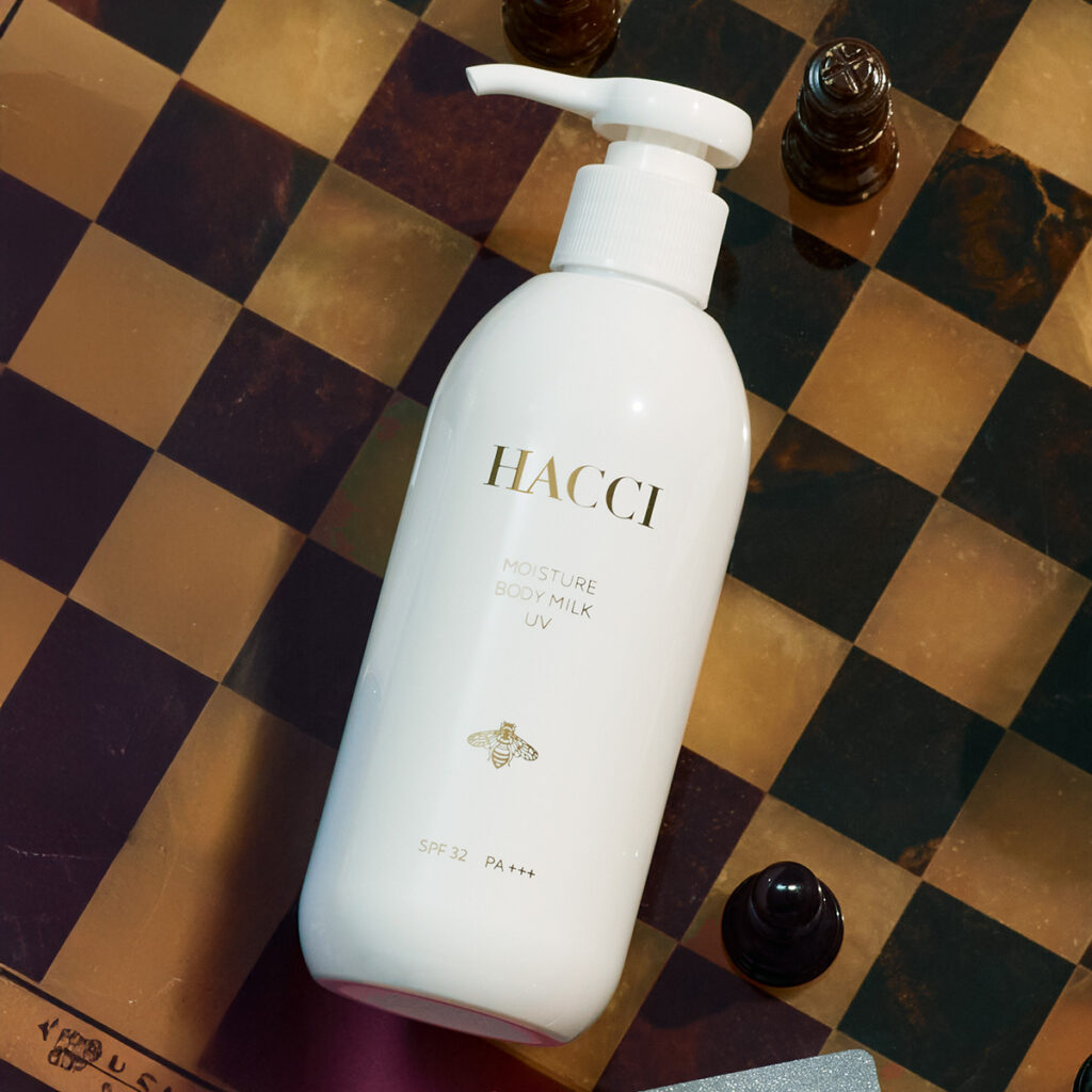 HACCIのモイスチャー ボディミルク UV