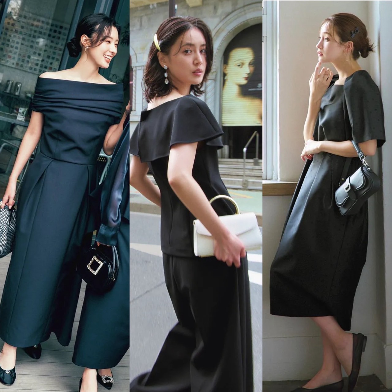お呼ばれブラック服は、今またクラシカルが気分です【おすすめコーデ9選】