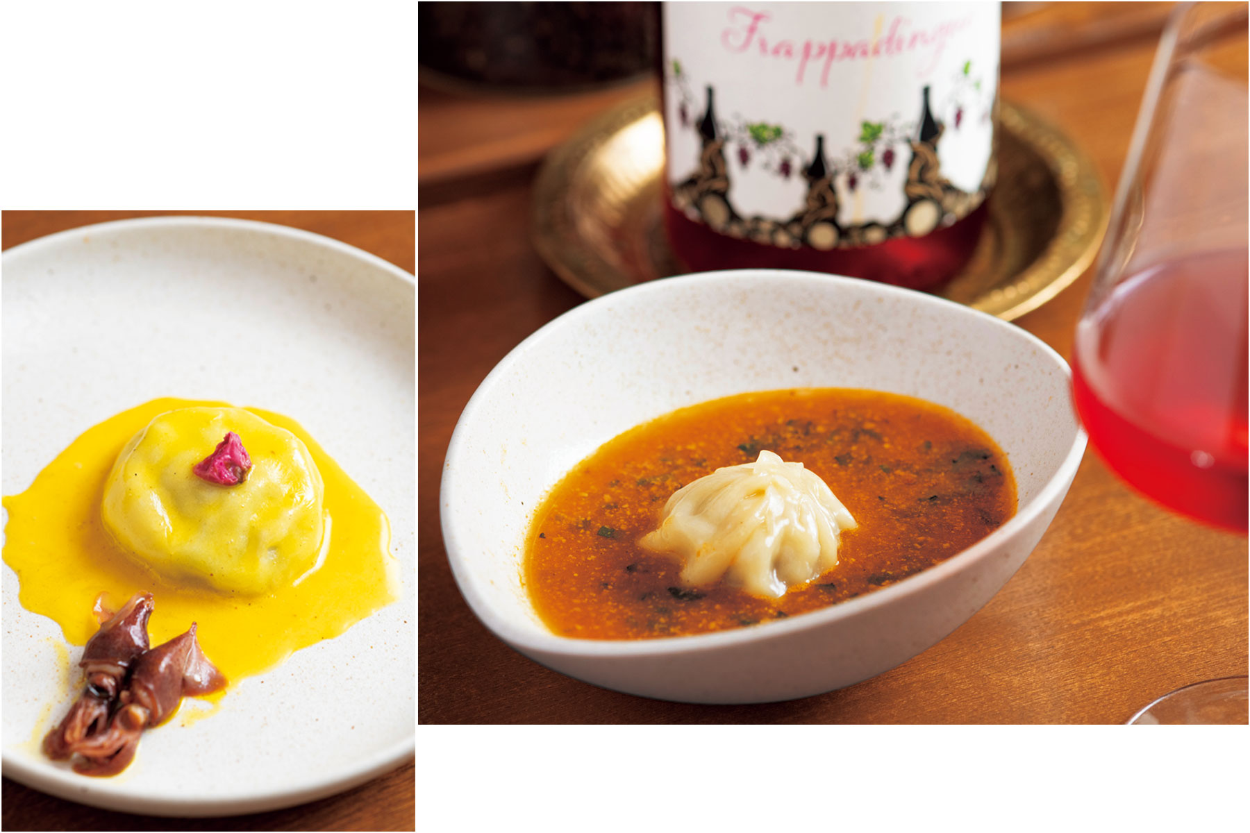 ポークモモ,ホタルイカと春野菜 カルダモン風味のベアルネーズ