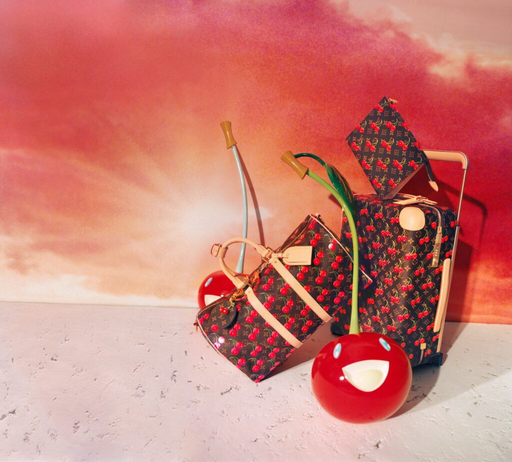 ルイヴィトン×村上隆 ポルトフォイユ・リサ　モノグラムチェリー+ラッピング ルイ·ヴィトン】HAPPYなチェリー・モチーフが再び登場