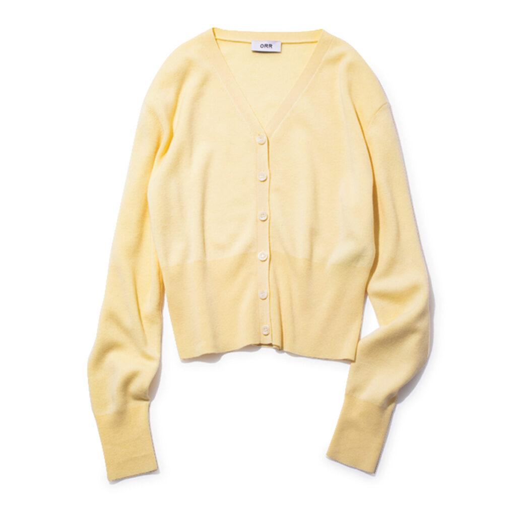 イエローカーディガン