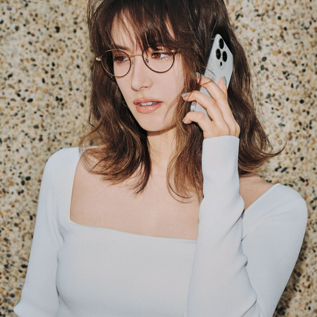 スクエアネックトップス