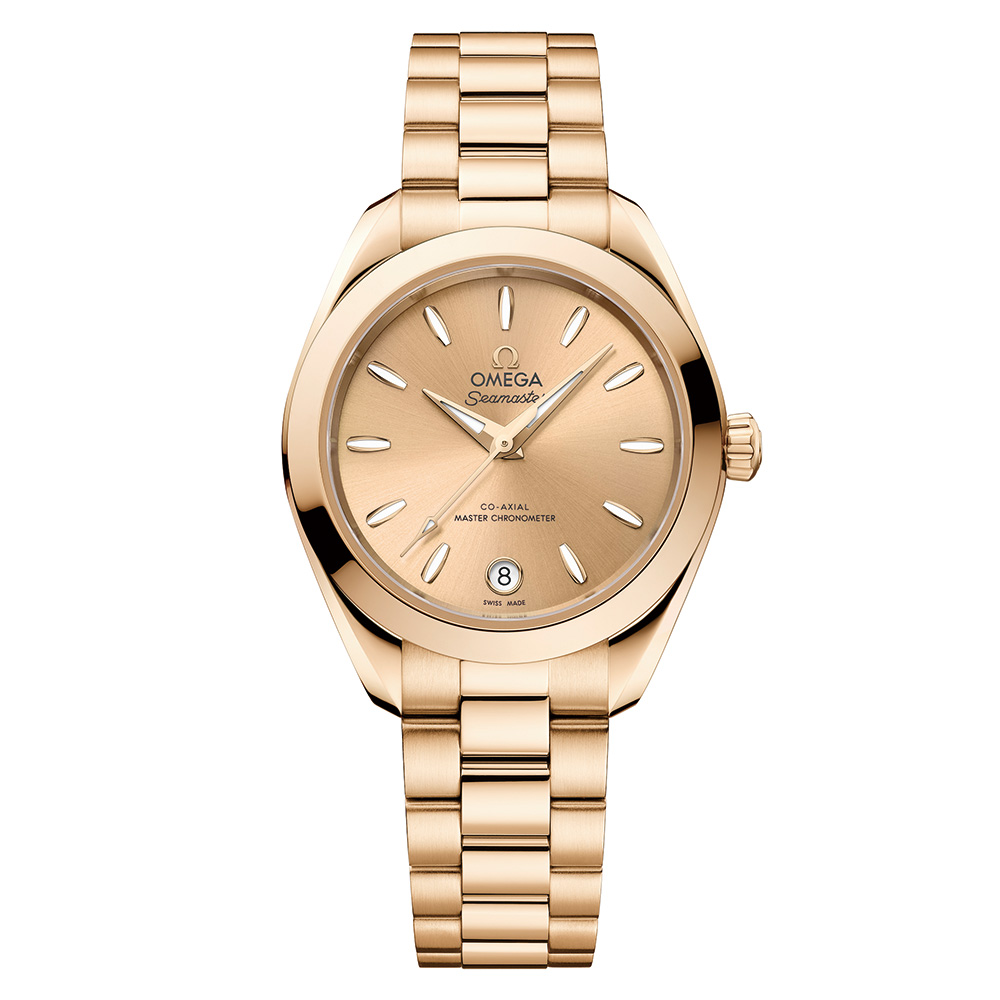 「シーマスター アクアテラ 30MM」〈18Kムーンシャイン™ゴールド／ケース径：30mm／自動巻き〉￥4,752,000