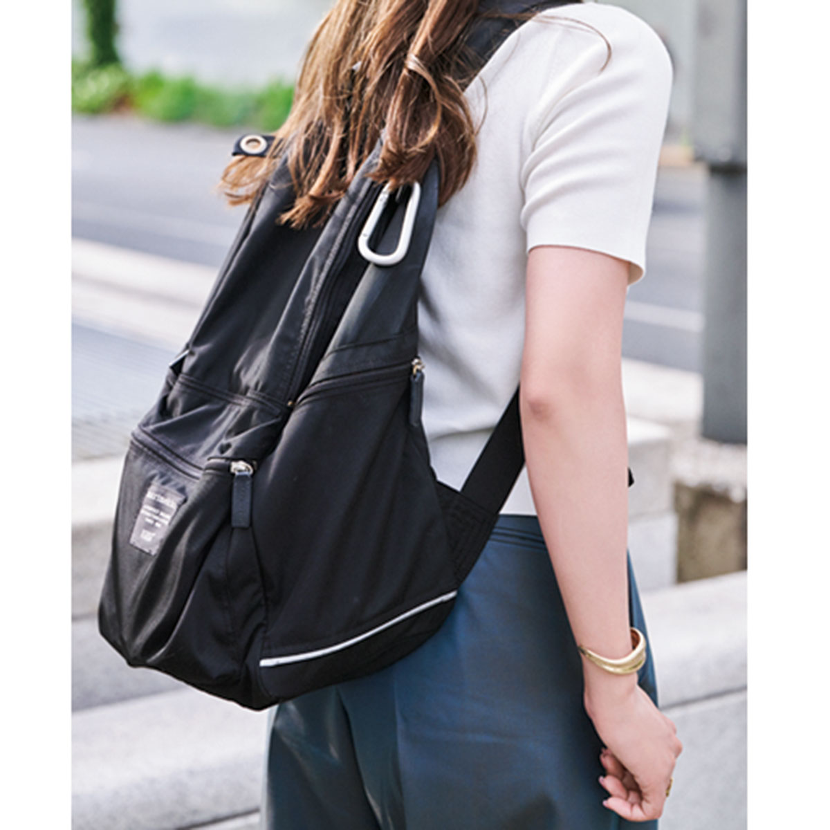 マリメッコの黒リュック