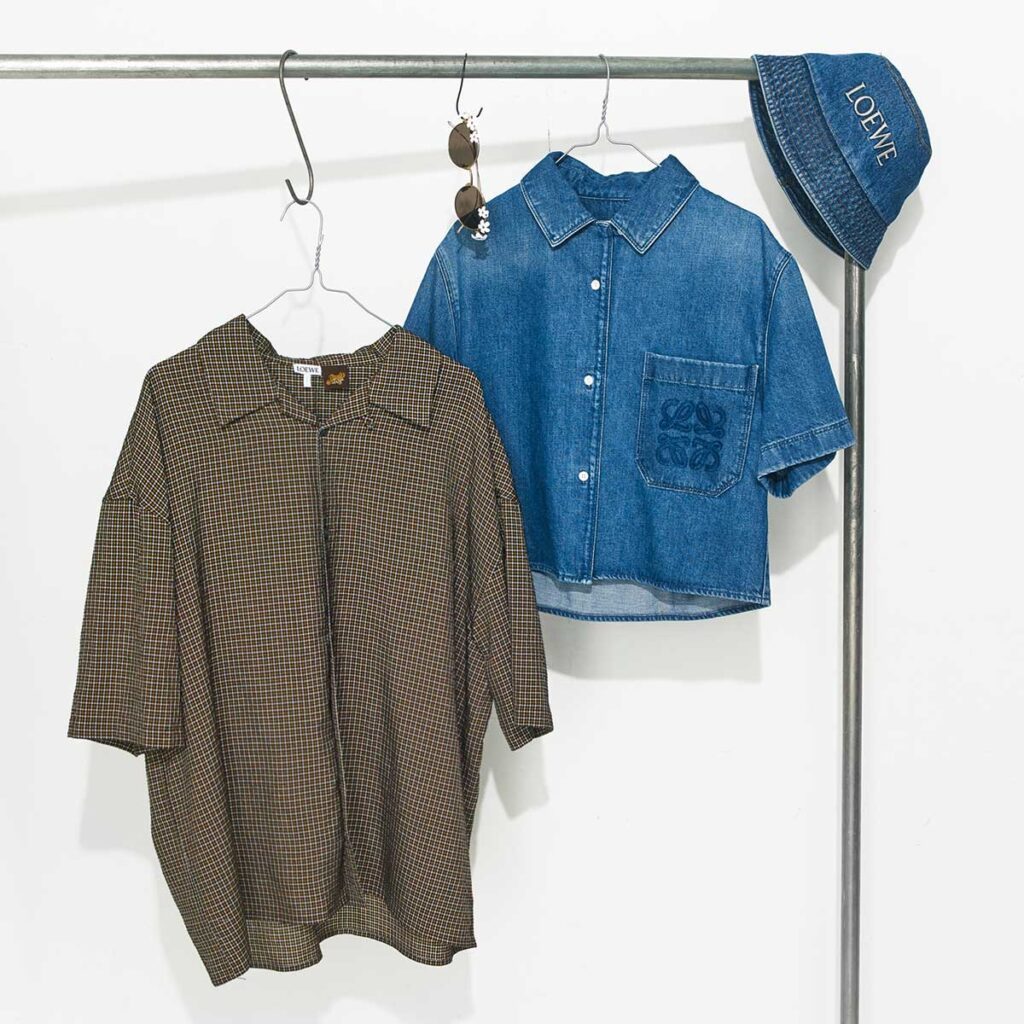 ロエベの個性派半袖シャツ