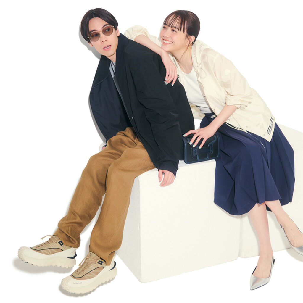 モンクレールのアウターのリンクコーデ