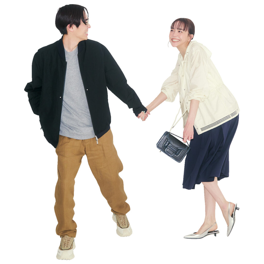 モンクレールのアウターのリンクコーデ