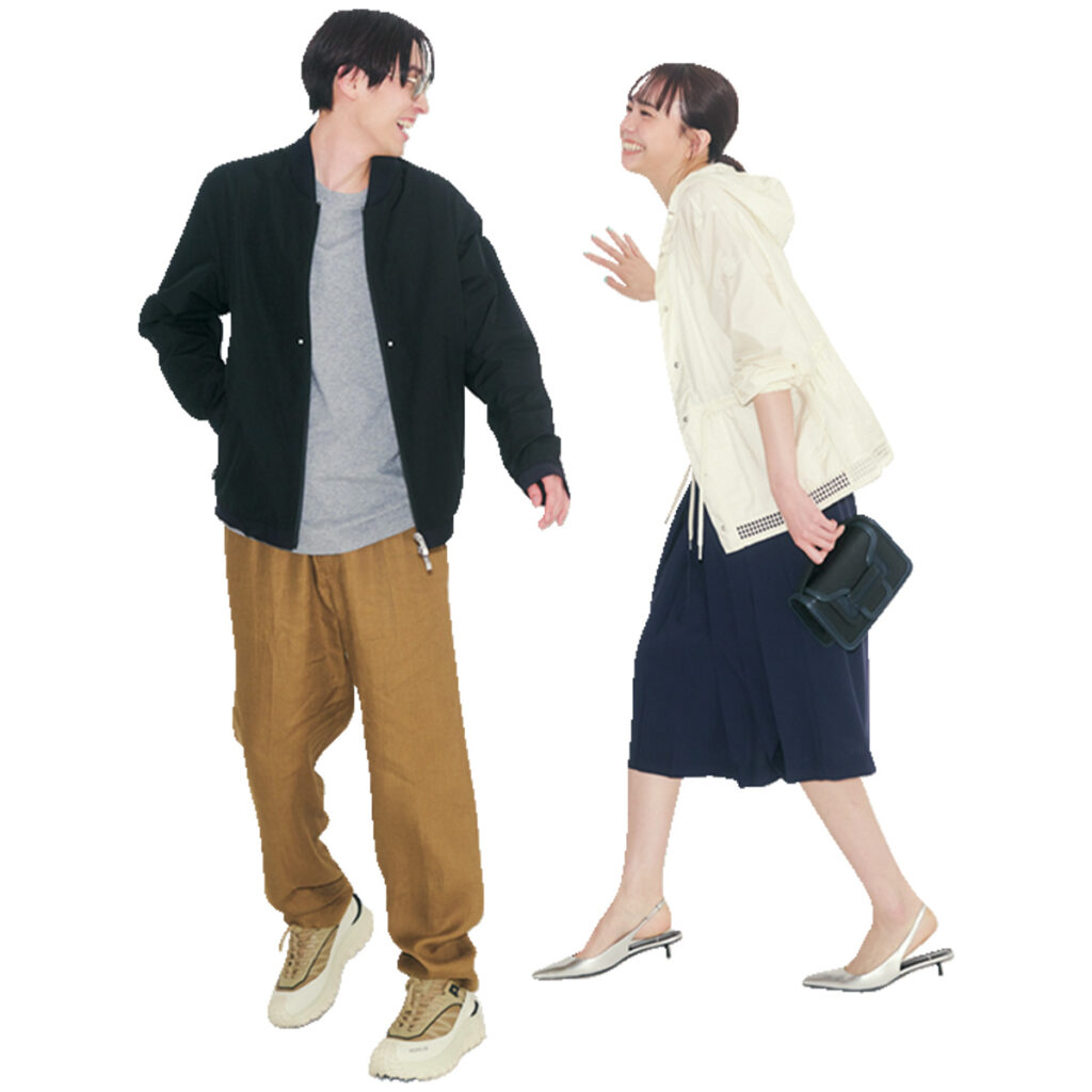 モンクレールのアウターのリンクコーデ