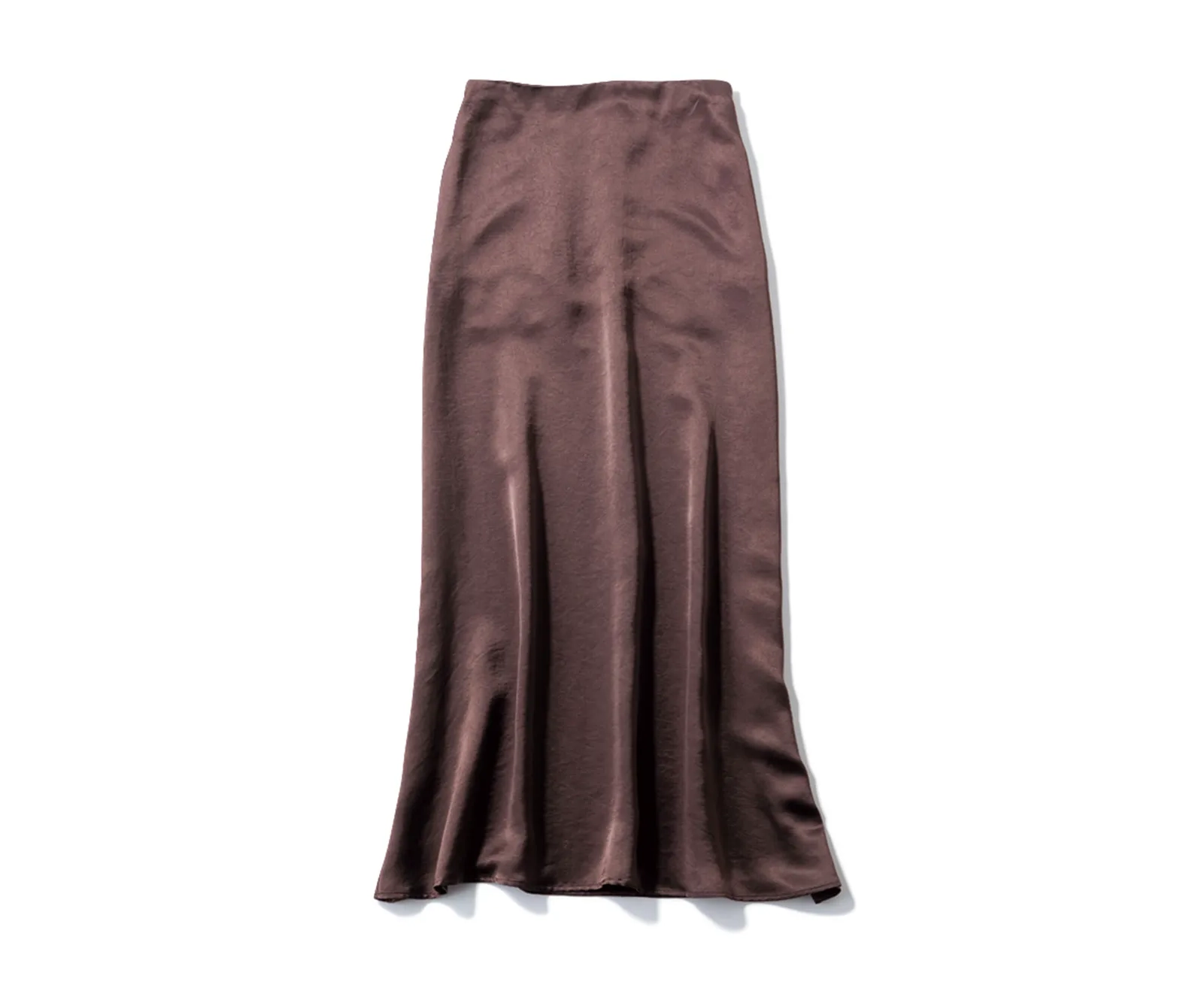 ブラウンのマーメイドスカート