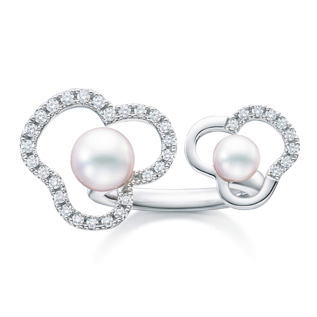 チャンツ デュオ ダイヤモンド パヴェ リング