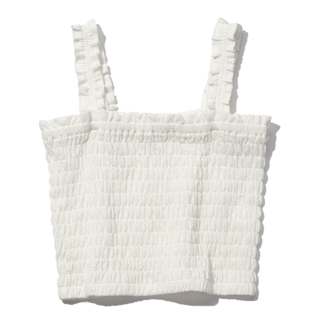 GUのシャーリングキャミソール