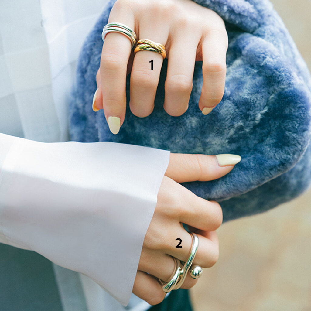 Cartieとh’eresのリング