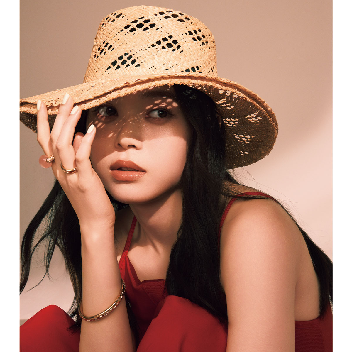 ポメラートの大粒ストーンリング