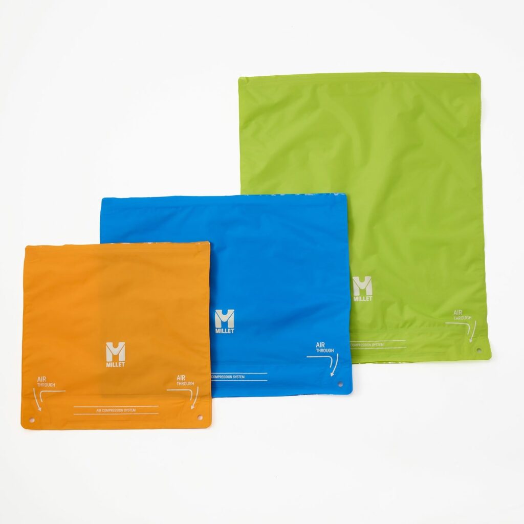 エアー コンプレッション バッグ XS ￥3,740、S ￥3,960、M ￥4,620（ミレー／ミレー・マウンテン・グループ・ジャパン カスタマーサービス）