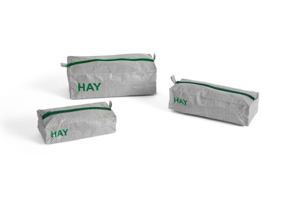 CANDY MONO WASH BAG-BOX SET OF 3 ￥4,400（HAY／HAY TOKYO）