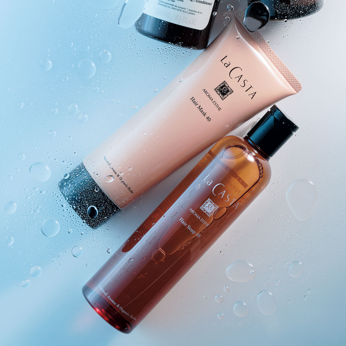 アルペンローゼのラ・カスタ アロマエステ ヘアソープ 40 ,ヘアマスク 40