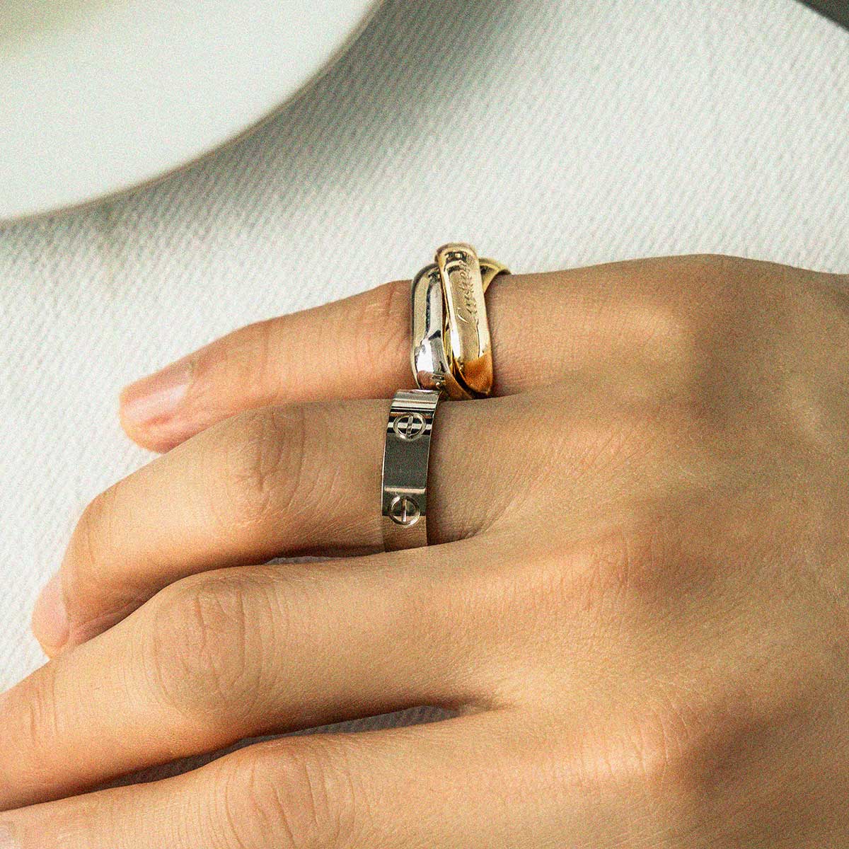 カルティエの「LOVE」「トリニティ」