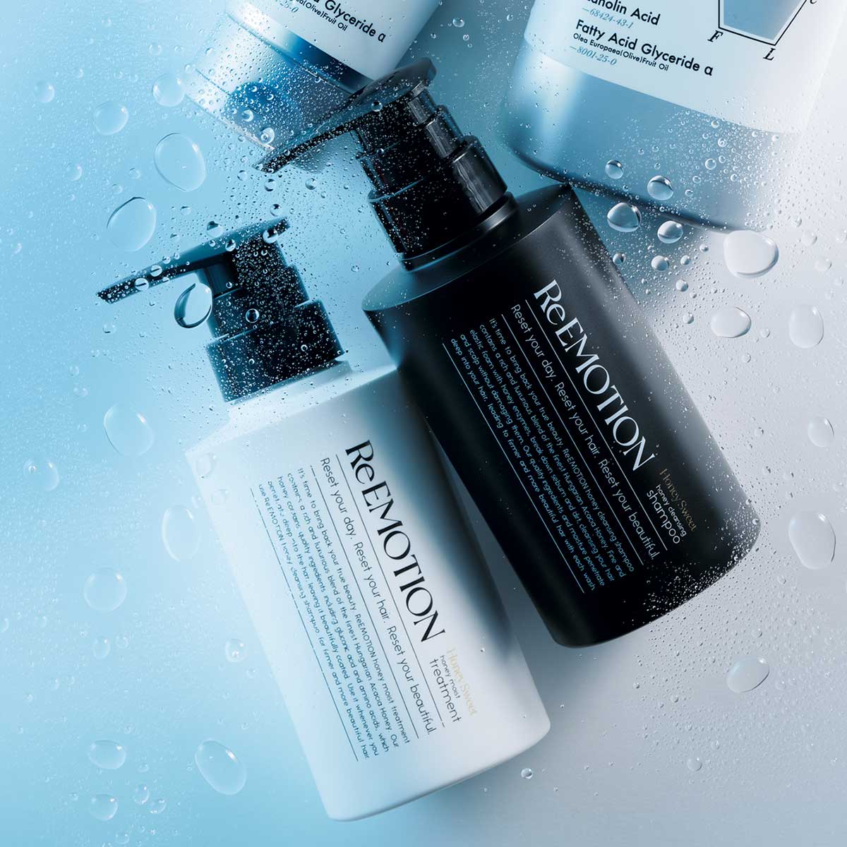 Re:EMOTION ハニースイートクレンジングシャンプー ,ハニースイートモイストトリートメント