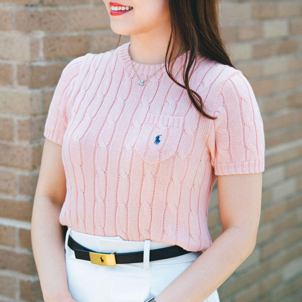 ラルフのピンクニット