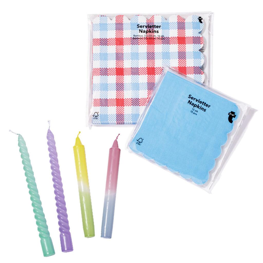 〈Flying Tiger Copenhagen〉キャンドルとナプキン