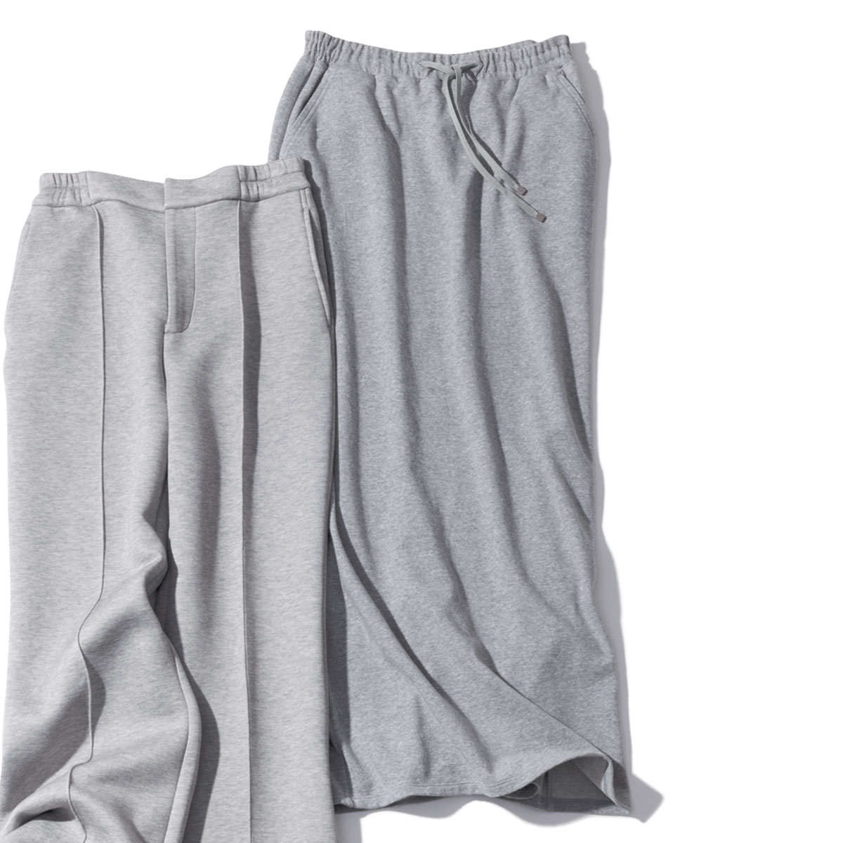 スウェットのIラインスカート