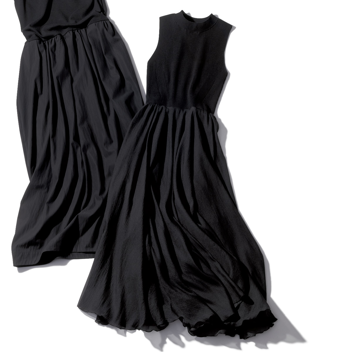 フィット＆フレアのワンピース