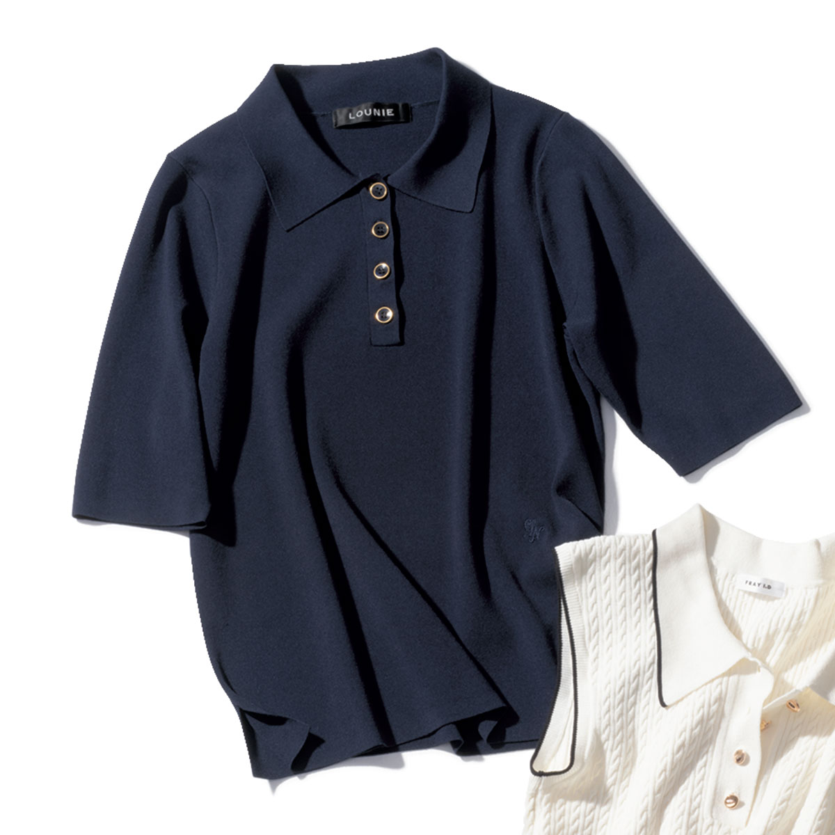 ゴールドボタンのポロニット