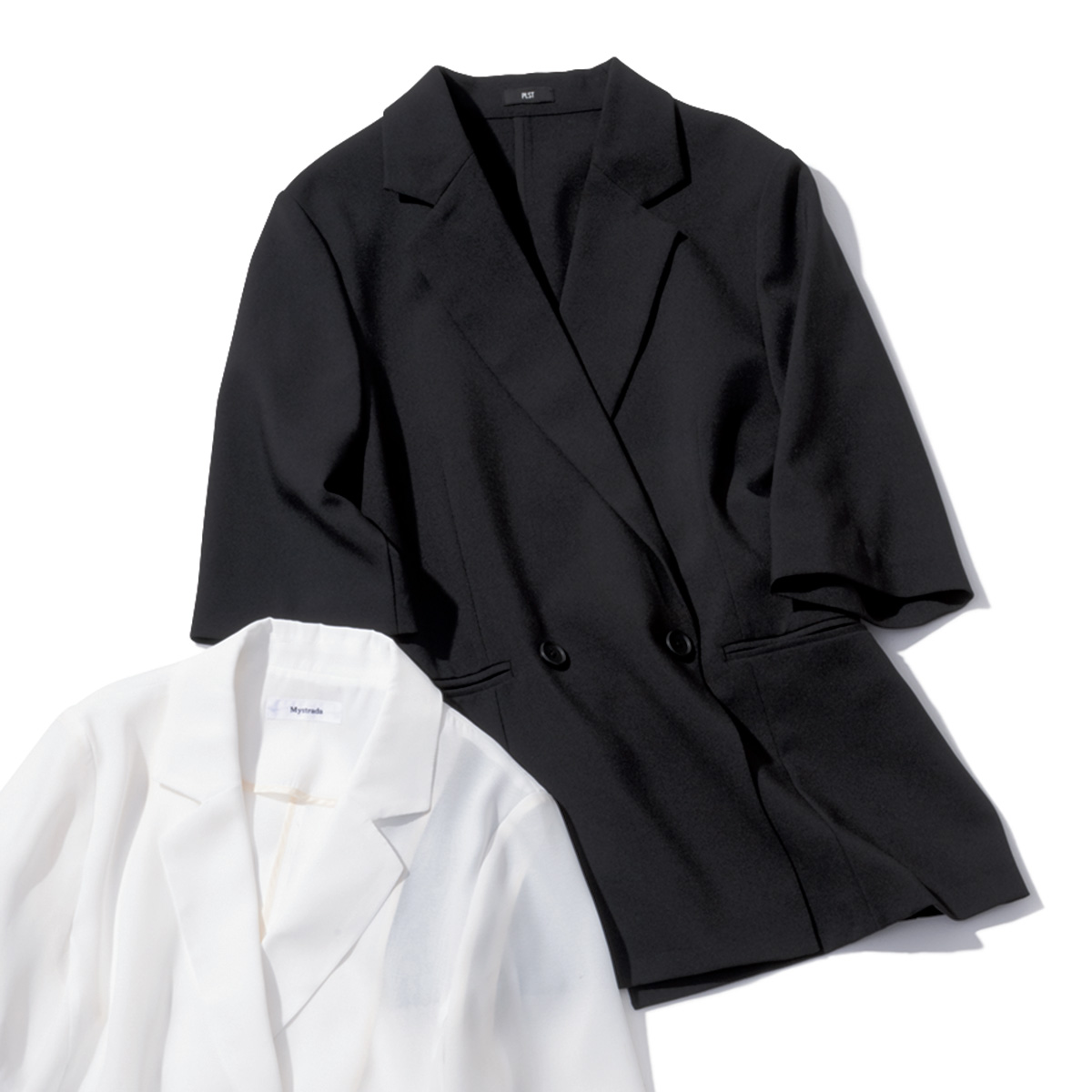 軽素材の黒ジャケット